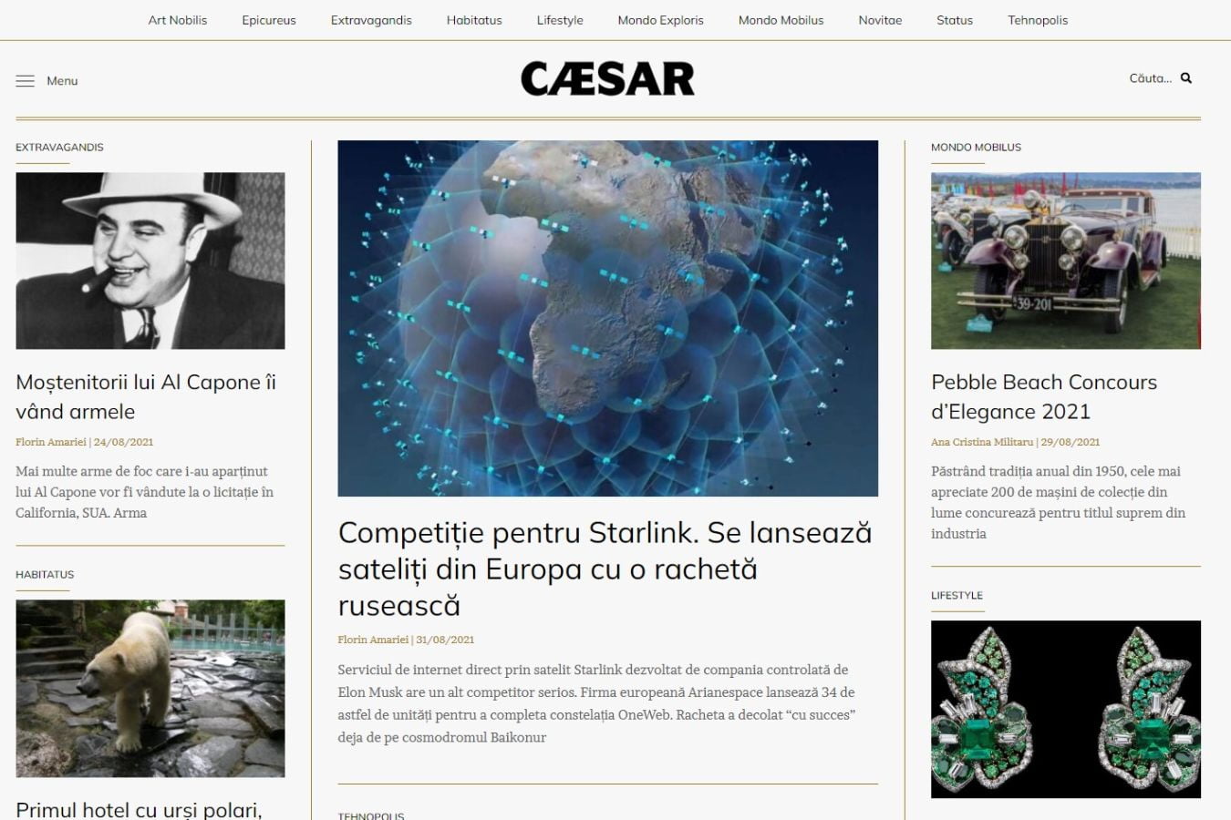 Caesar Emporium website design by designite